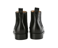 Gino Vitale Men's Handcrafted Genuine Leather Pull-On Chelsea Gore Dress Boot