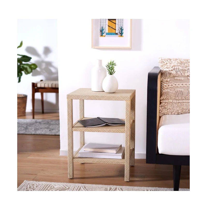 Apis Raffia 2 Shelf Accent Table