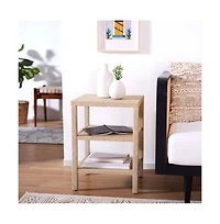 Apis Raffia 2 Shelf Accent Table