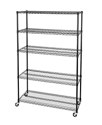 Seville Classics UltraDurable 5-Tier Nsf Steel Wire Shelving