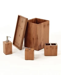 Seville Classics 5-Piece Bamboo Bath and Vanity Set