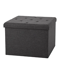 Seville Classics Xl Square Storage Ottoman