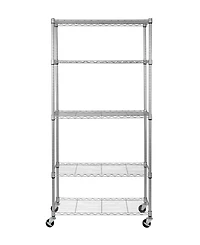 Seville Classics UltraDurable 5-Tier Nsf Steel Wire Shelving System