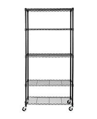 Seville Classics UltraDurable 5-Tier Nsf Steel Wire Shelving System