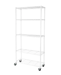 Seville Classics UltraDurable 5-Tier Nsf Steel Wire Shelving System