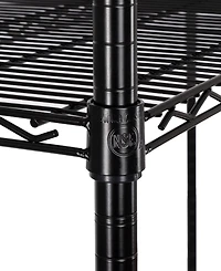 Seville Classics UltraDurable 4-Tier Nsf Steel Wire Shelving, 60" W x 24" D x 76" H