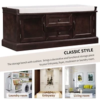 Streamdale Multipurpose Storage Bench with Cushion