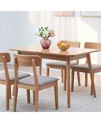 Streamdale Solid Oak Round Dining Table for 6-8 People
