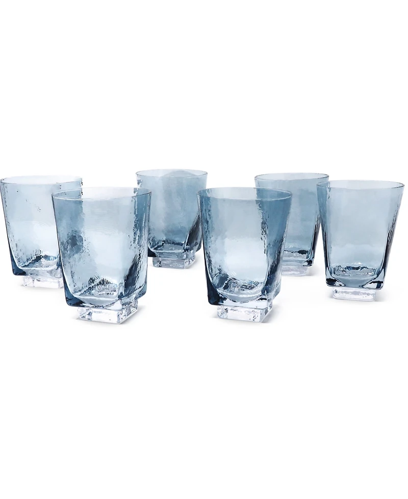 Vivience Hammered Dof Glasses, Set of 6
