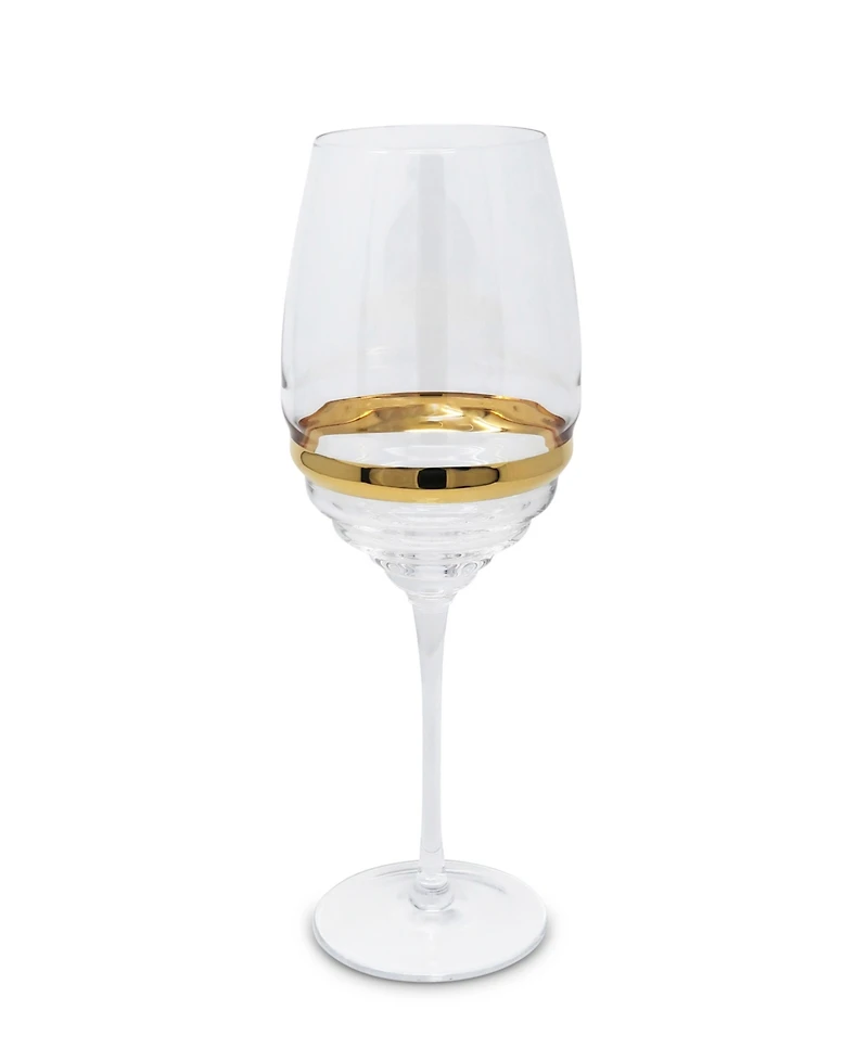 Vivience Stripe Wine Glasses, Set of 6