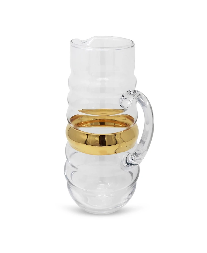 Vivience Stripe Glass Pitcher