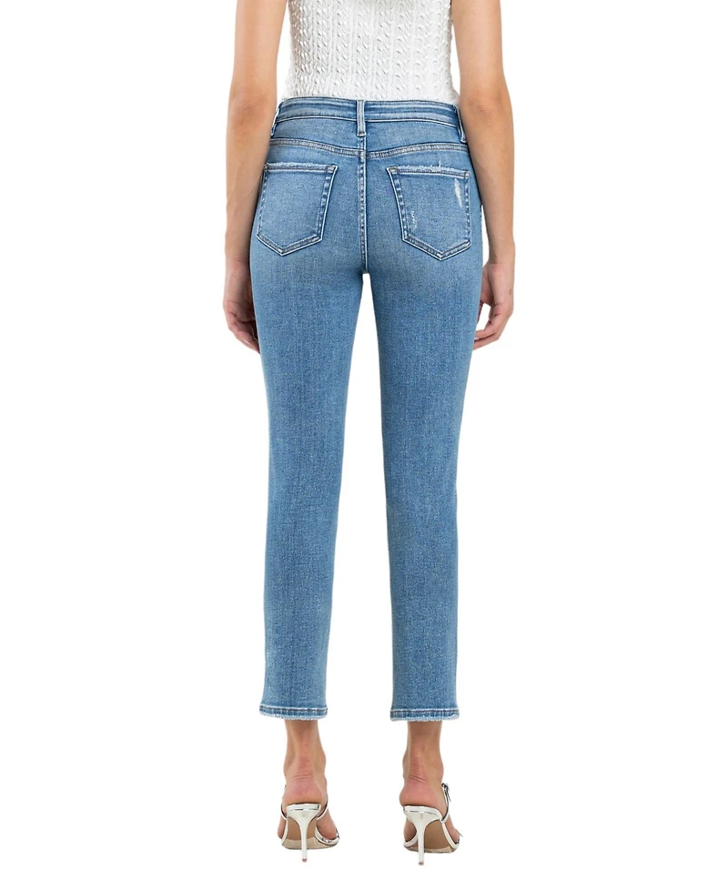 Vervet Women's High Rise Slim Straight Jeans