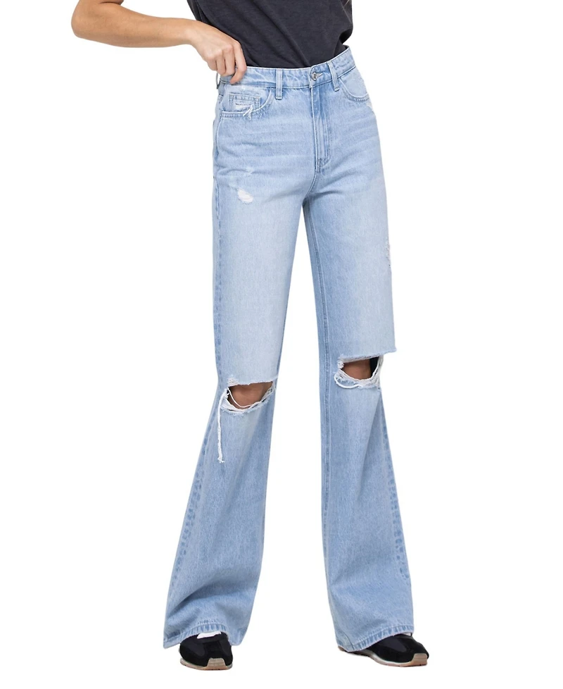 Vervet Women's Super High Rise 90's Vintage-like Flare Jeans