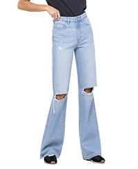 Vervet Women's Super High Rise 90's Vintage-like Flare Jeans