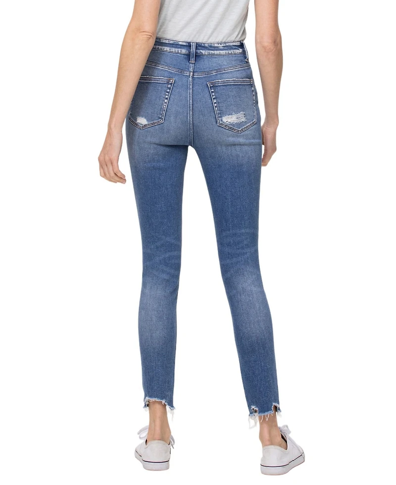 Flying Monkey Women's High Rise Ankle Skinny Jeans