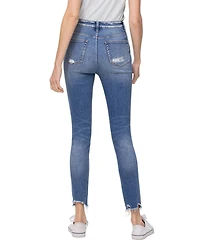 Flying Monkey Women's High Rise Ankle Skinny Jeans