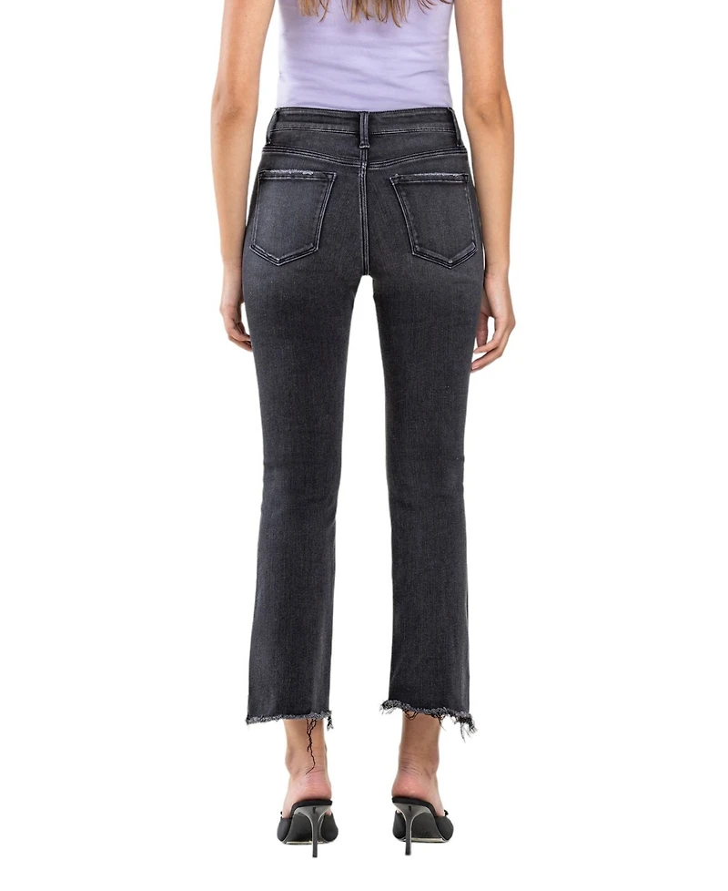 Vervet Women's High Rise Cropped Flare Jeans