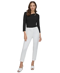 Dkny Essential Slim Leg Ankle Pants