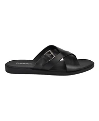 Calvin Klein Men's Elon Casual Slip-On Flat Sandals