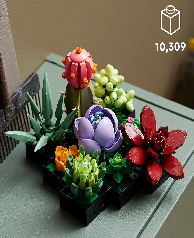 Lego Icons 10309 Succulents Botanical House Plants Adult Toy Building Set