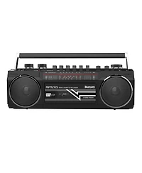 Riptunes Retro Am/Fm/Sw Radio + Cassette Boombox with Bluetooth and Usb/Sdhc Playback