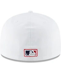 Men's New Era White Chicago Sox Cooperstown Collection Wool 59FIFTY Fitted Hat
