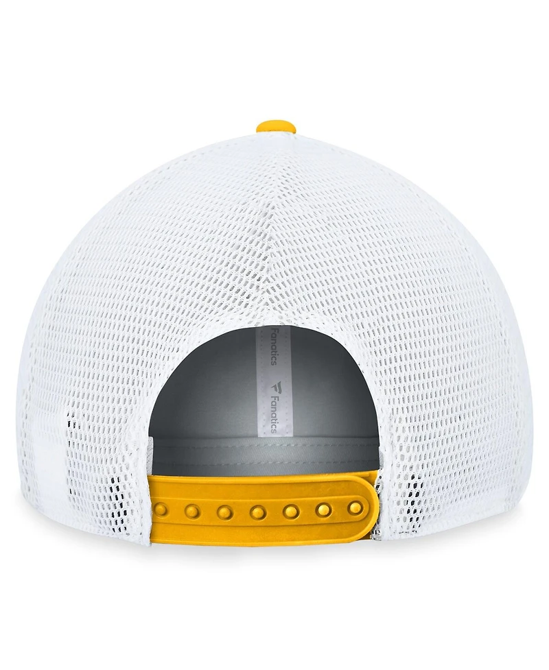 Men's Fanatics Black, White Boston Bruins Fundamental Adjustable Hat
