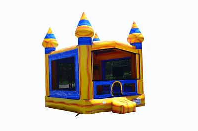 JumpOrange Volcano Commercial Grade Bounce House Inflatable 13'x13' (with Blower), for Kids and Adults, Outdoor Indoor, Backyard Moonwalk, Birthday Pa