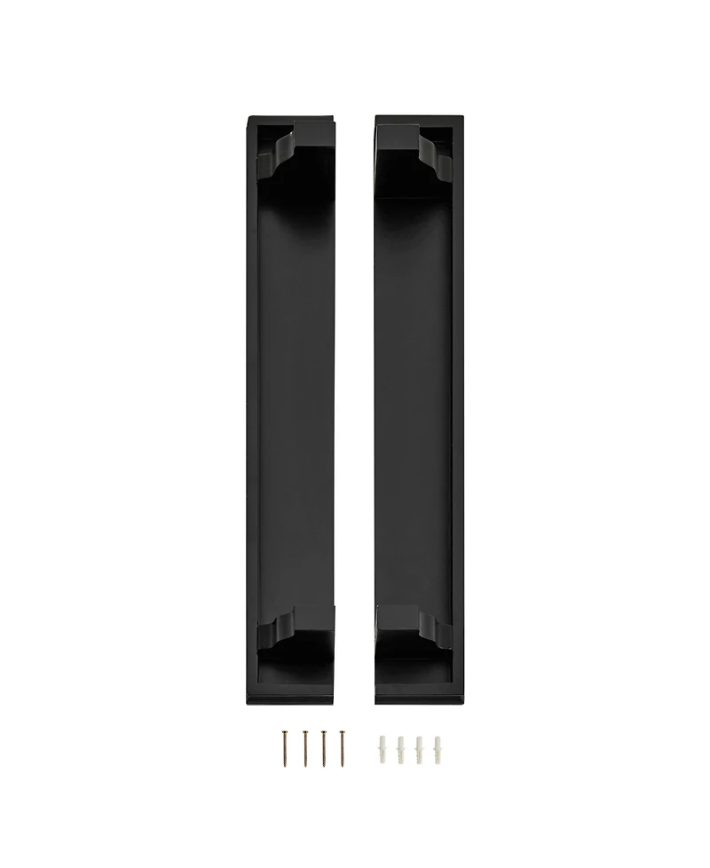 Danya B Decorative 24" Floating Wall Decor Display Ledge Shelves, Set of 2