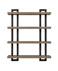 Danya B 4-Tier Floating Bracket Wall Shelf