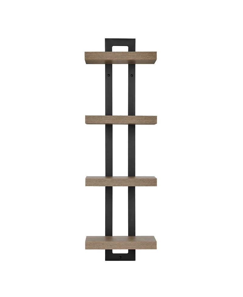 Danya B 4-Tier Ladder Bracket Floating Wall Shelves