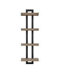 Danya B 4-Tier Ladder Bracket Floating Wall Shelves