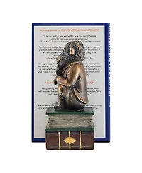 Danya B Monkeys on Books Polyresin Antique-Like Patina Finish Bookend, Set of 2