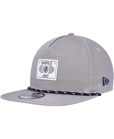 Men's New Era Gray Nashville Sc Patch Golfer Adjustable Hat