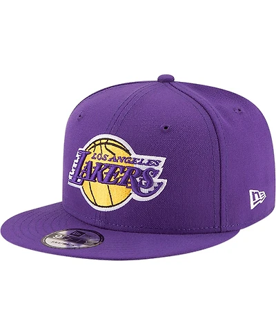 Men's New Era Purple Los Angeles Lakers Official Team Color 9FIFTY Snapback Hat