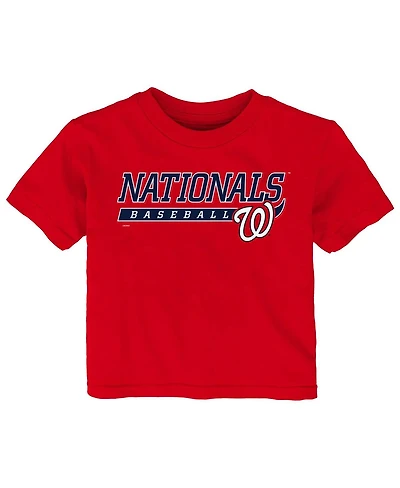 Baby Boys and Girls Red Washington Nationals Take The Lead T-shirt