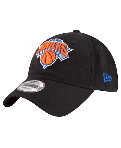 Men's New Era Black New York Knicks Team 2.0 9TWENTY Adjustable Hat