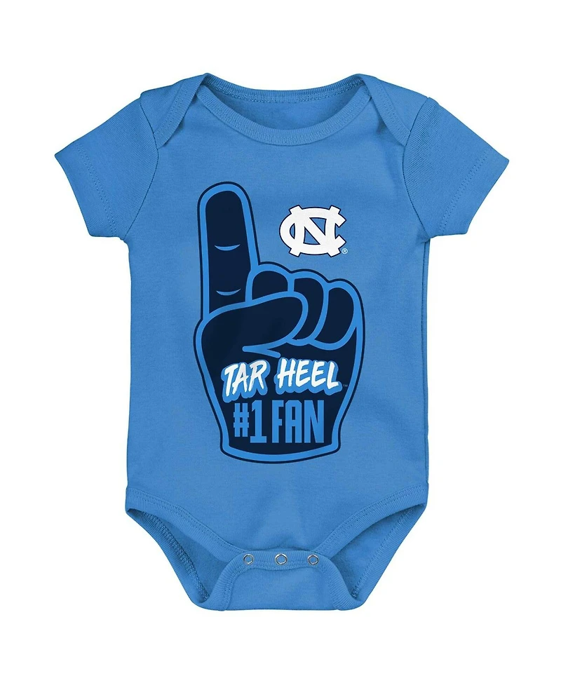 Baby Boys and Girls Light Blue North Carolina Tar Heels #1 Fan Foam Finger Bodysuit