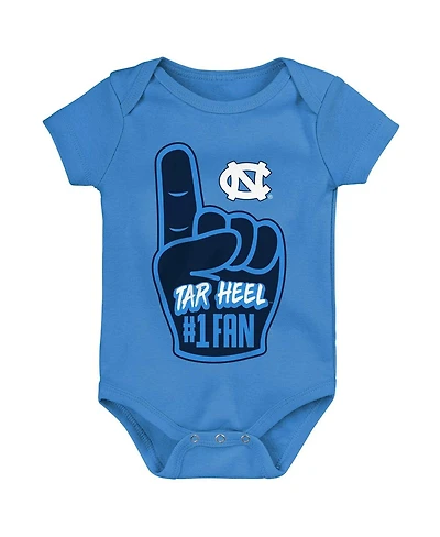 Baby Boys and Girls Light Blue North Carolina Tar Heels #1 Fan Foam Finger Bodysuit