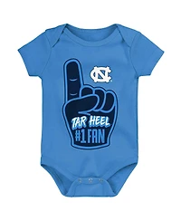 Baby Boys and Girls Light Blue North Carolina Tar Heels #1 Fan Foam Finger Bodysuit