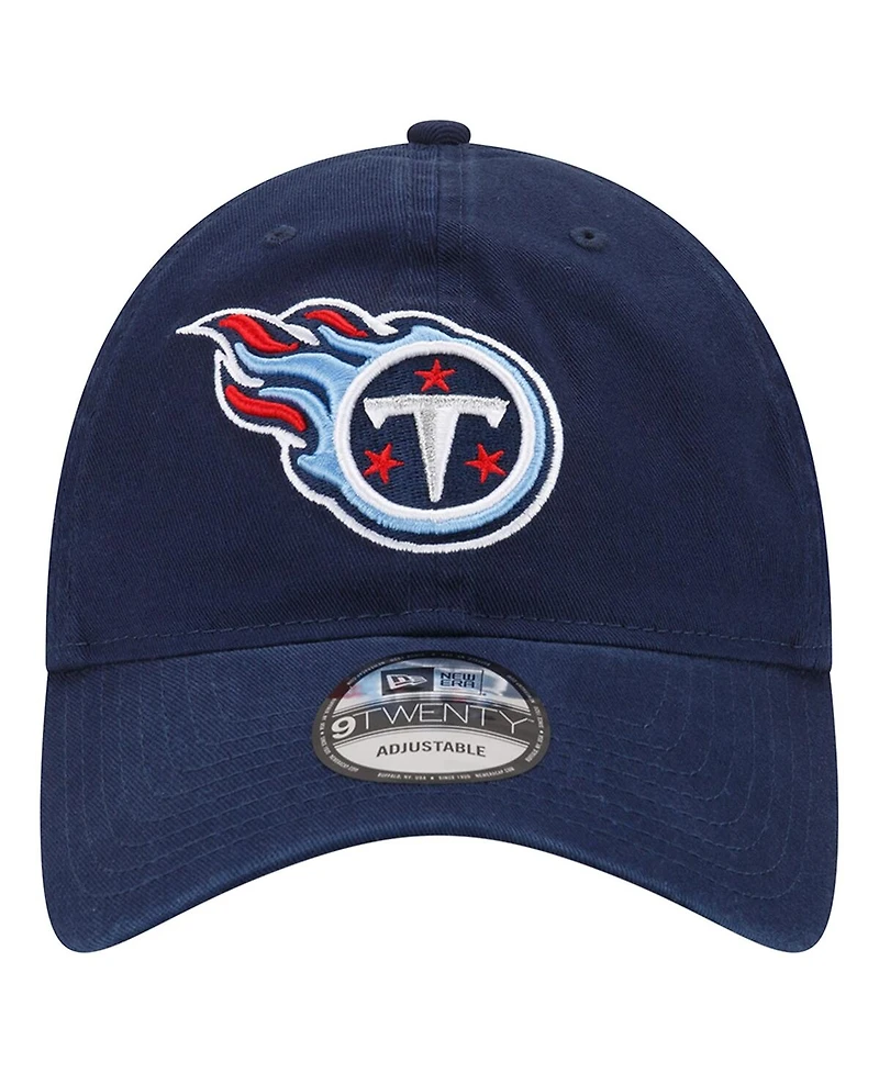 Men's New Era Navy Tennessee Titans Distinct 9TWENTY Adjustable Hat