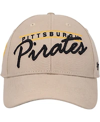 Men's '47 Brand Khaki Pittsburgh Pirates Atwood Mvp Adjustable Hat