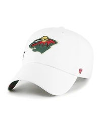 Women's '47 Brand White Minnesota Wild Confetti Clean Up Adjustable Hat