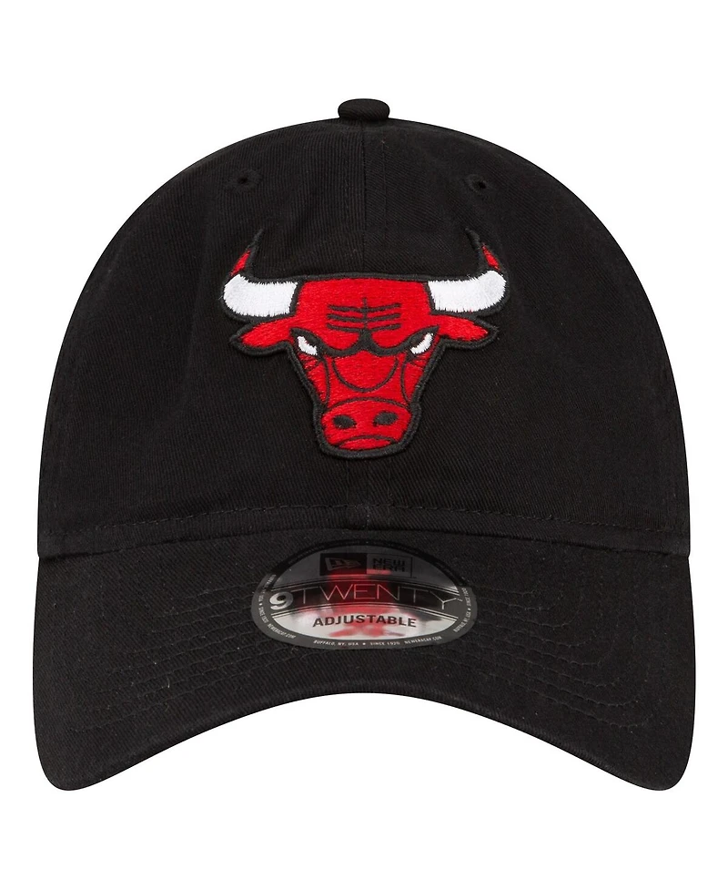 Men's New Era Black Chicago Bulls Team 2.0 9TWENTY Adjustable Hat