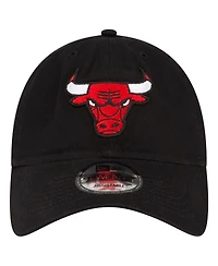 Men's New Era Black Chicago Bulls Team 2.0 9TWENTY Adjustable Hat