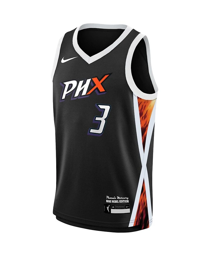Big Boys and Girls Nike Diana Taurasi Black Phoenix Mercury 2021 Rebel Edition Victory Player Jersey