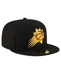 Men's New Era Black Phoenix Suns Team 59FIFTY Fitted Hat