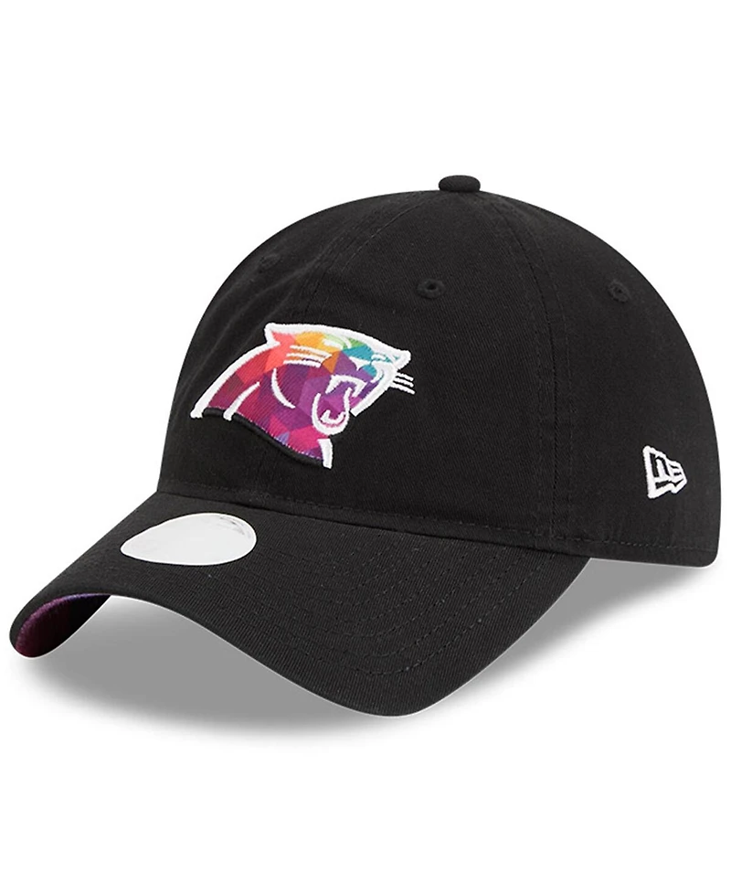 Women's New Era Black Carolina Panthers 2023 Nfl Crucial Catch 9TWENTY Adjustable Hat