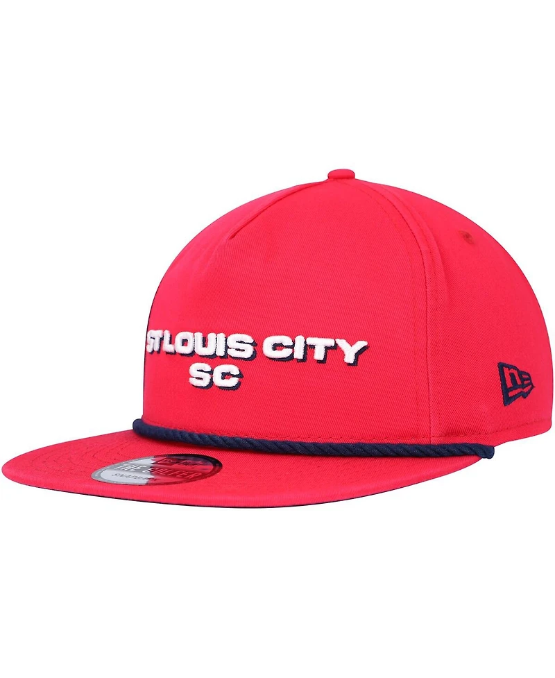 Men's New Era Red St. Louis City Sc Heritage The Golfer Snapback Hat