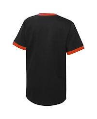 Big Boys Black Distressed Philadelphia Flyers Ice City T-shirt